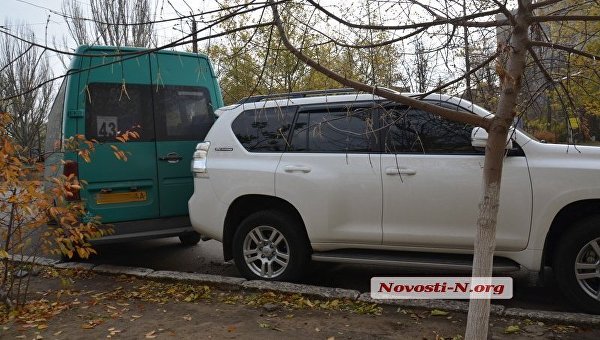 ДТП с участием маршрутки в Николаеве, 13 ноября 2017
