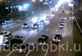 Появилось видео ДТП с четырьмя авто на Воздухофлотском мосту в Киеве