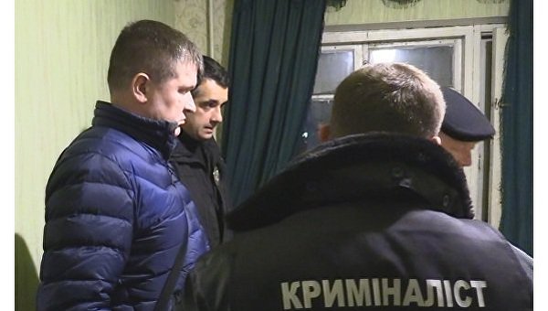 Полиция на месте преступления в Киеве