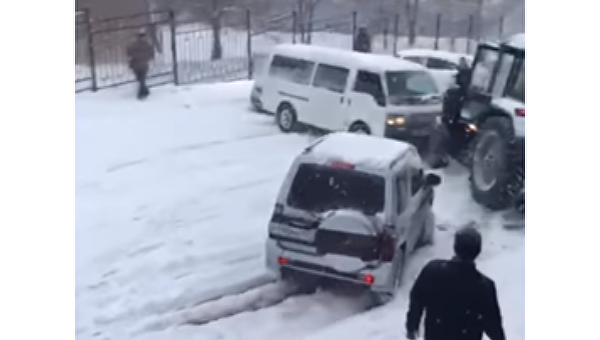 ДТП из-за непогоды во Владивостоке