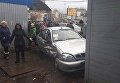 В Киеве автомобиль протаранил магазин