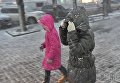 Первый снег в Запорожье