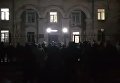 Акция протеста водителей возле Соломенского райотдела Киева