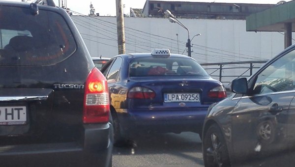 Такси Ланос на еврономерах