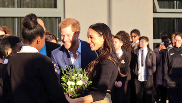 Британский принц Гарри и его невеста, американка Меган Маркл, впервые появились вместе на официальном мероприятии.