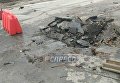 В Святошинском районе Киева на дороге просело асфальтовое покрытие