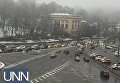 Киев парализовали пробки из-за снега