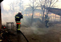 В Затоке Одесской области сгорела база отдыха
