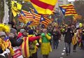 Десятки тысяч каталонцев протестовали в Брюсселе