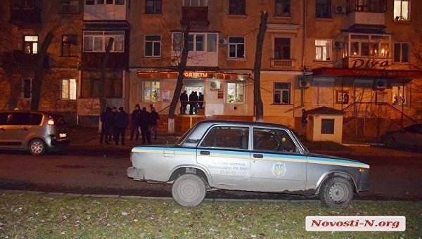 На месте нападения на магазин в Николаеве