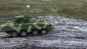 По стандартам НАТО. Появились кадры испытания нового украинского БТР. Видео