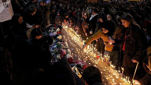 В Грузии почтили память убитых двух тбилисских подростков
