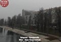 В Киеве горит бывшая гостиница Славутич