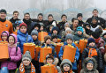 Игроки Шахтера поздравили детей-переселенцев с Новым годом
