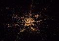 Фото ночного Киева, сделанное с борта МКС