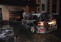 Поджоги элитных авто в Ровно. Ночью сгорел Mercedes