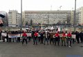 Акция протеста работников Киевского драматического театра им. Саксаганского