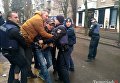 Потасовка Нацкорпуса с полицией в Кременчуге