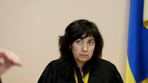 Судья Лариса Цокол во время судебного заседания по избранию меры пресечения Михаилу Саакашвили