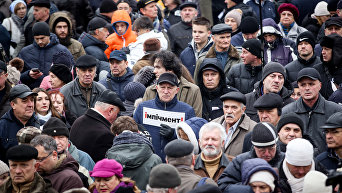 Марш за импичмент Петра Порошенко, организованный Михаилом Саакашвили, 17 декабря 2017