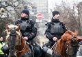 Полиция на марше за импичмент Петра Порошенко, организованный Михаилом Саакашвили, 17 декабря 2017