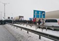 Аграрии перекрыли трассу в Черкасской области