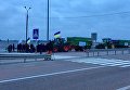Аграрии перекрыли трассу в городе Корец Ровенской области