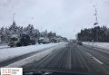 Заблокированная трасса Киев - Одесса из-за снегопада, 19 декабря 2017