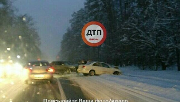 Авария на Гостомельской трассе под Киевом