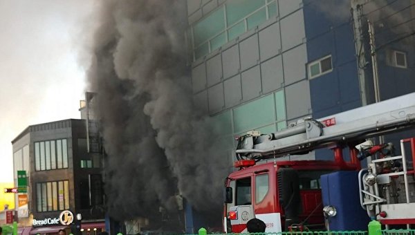 Страшный пожар в фитнес-центре Южной Кореи