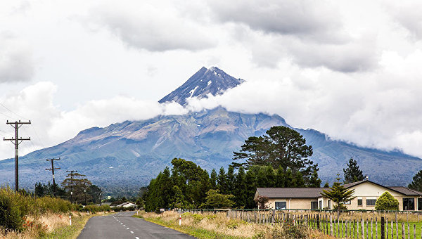 Вулкан Таранаки в Новой Зеландии