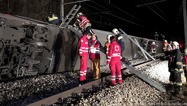 В Австрии столкнулись два поезда