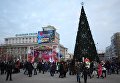 Открытие главной елки в Донецке