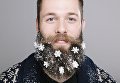 Новогодние украшения для бороды