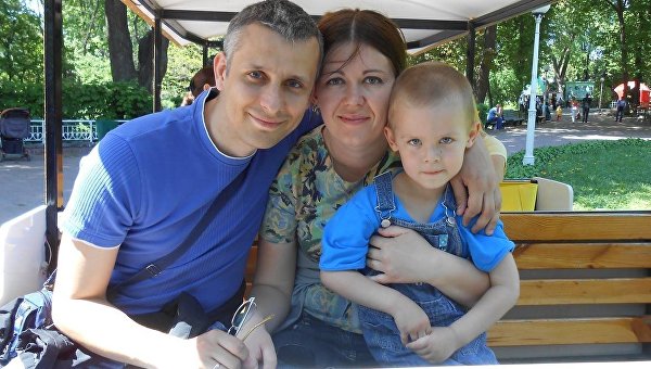 Вячеслав Веремий с семьей. Архивное фото