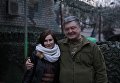 Освобожденная в 2016 году Мария Варфоломеева и Президент Украины Петр Порошенко