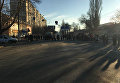Перекрытая улица в Одессе, 27 декабря 2017