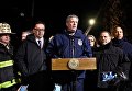 Брифинг мэра Нью-Йорка Билла де Блазио по поводу масштабного пожара в Бронксе