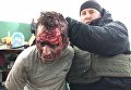 Задержанный злоумышленник в Харькове