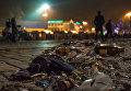 Софийская площадь в Киеве после новогодних гуляний