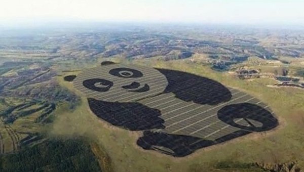 Китайцы построили электростанцию в виде панды