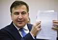 Михаил Саакашвили во время заседания Апелляционного суда Киева