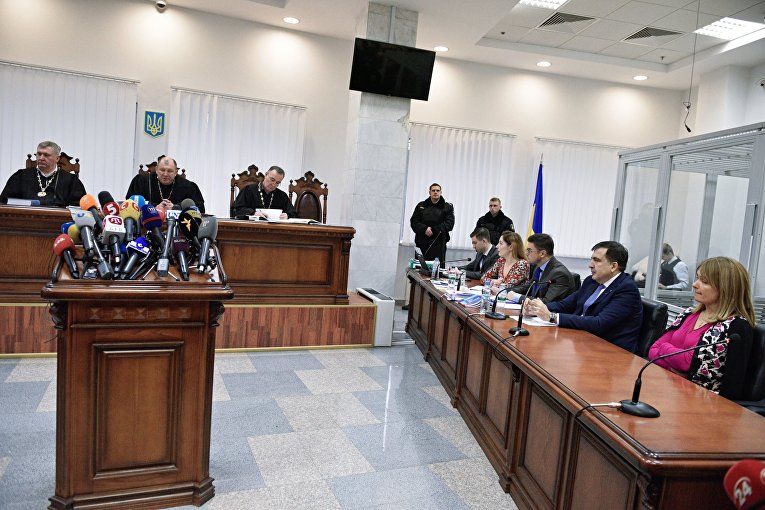 Заседание Апелляционного суда Киева по делу Михаила Саакашвили