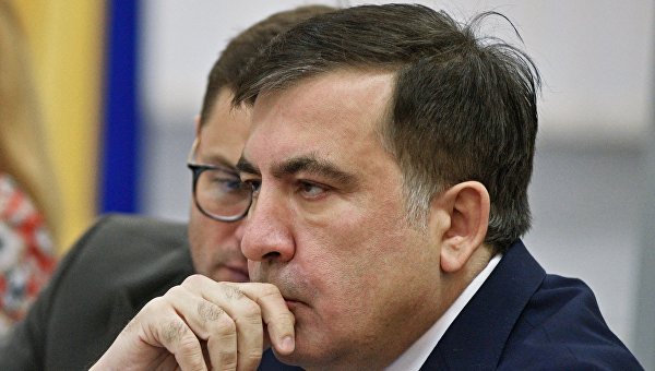 Михаил Саакашвили во время заседания суда. Архивное фото
