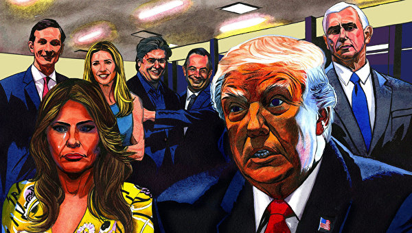 Иллюстрация книги Огонь и ярость: в Белом доме Трампа
