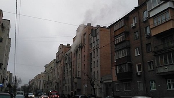 Пожар в Киеве на Подоле