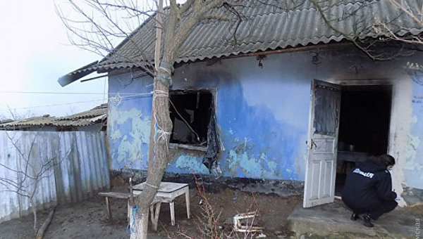 На месте поджога дома в Одесской области