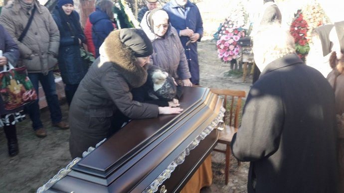 Похороны Ирины Ноздровской, убитой в Киевской области