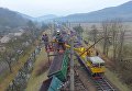 В Закарпатской области поезд сошел с рельсов