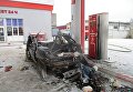 Автомобиль взорвался на АЗС в Сумской области